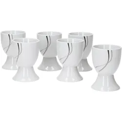 6er Set Eierbecher 4,8cm Silver Night