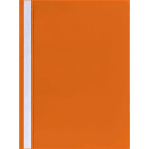 Böttcher-AG Schnellhefter Premium, A4, orange, aus PP, sehr stabil, Vorderdeckel transparent