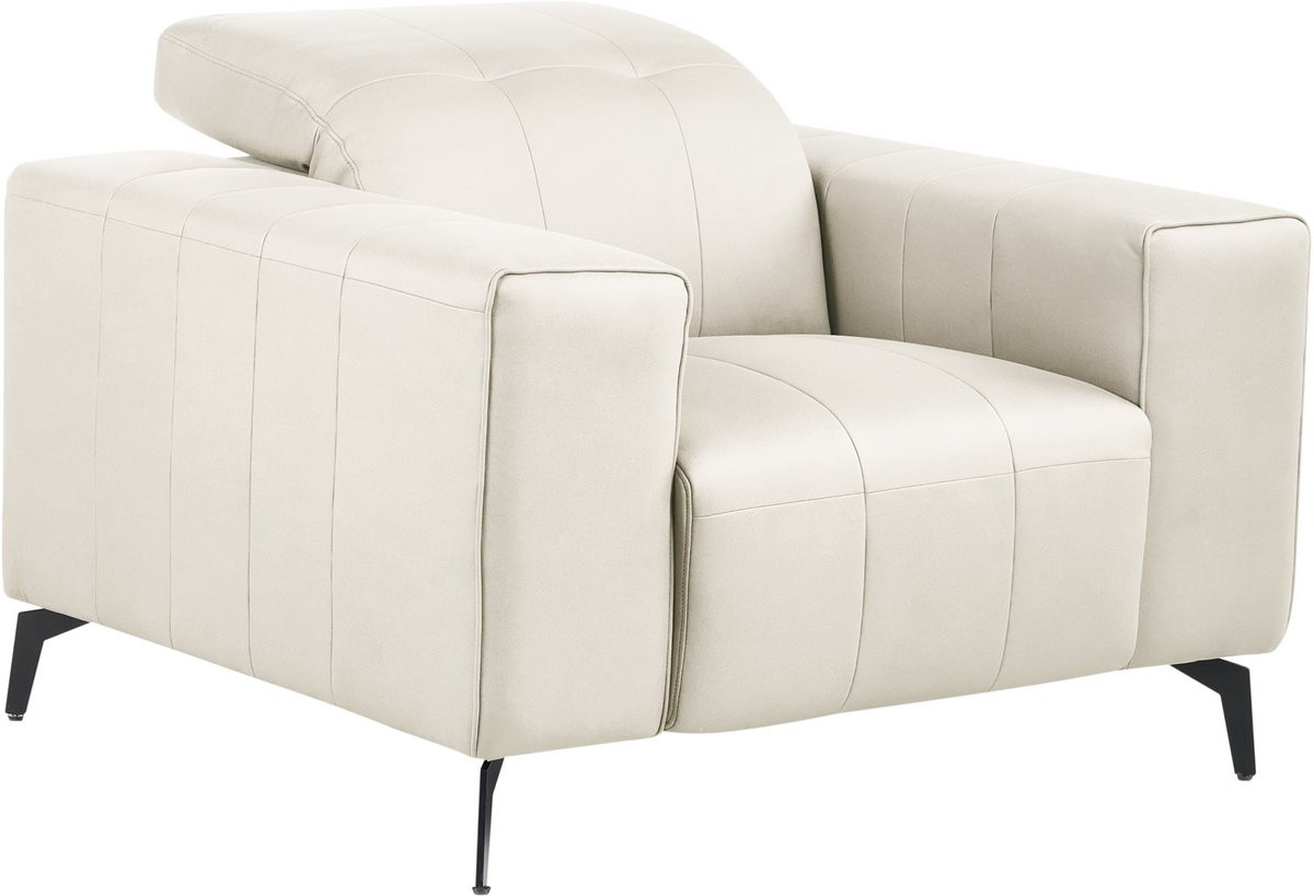 Beliani Fauteuil OMMEL Lichtbeige Polyester