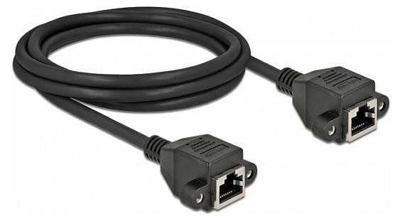 Delock netwerkkabel Cat.6A S/FTP met RJ45-connector naar RJ45-connector, 2 meter, zwart