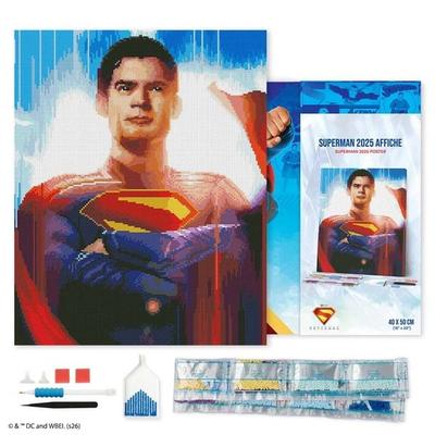 Diamond Painting - Superman 2025 - Plakat - 40 x 50 cm auf Keilrahmen gespannt
