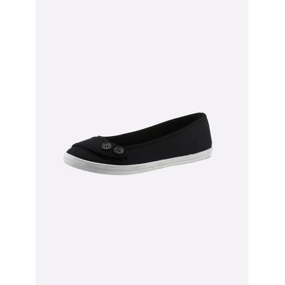 Ballerina CASUAL LOOKS, Damen, Gr. 39, schwarz, Textil, Schuhe Ballerina
