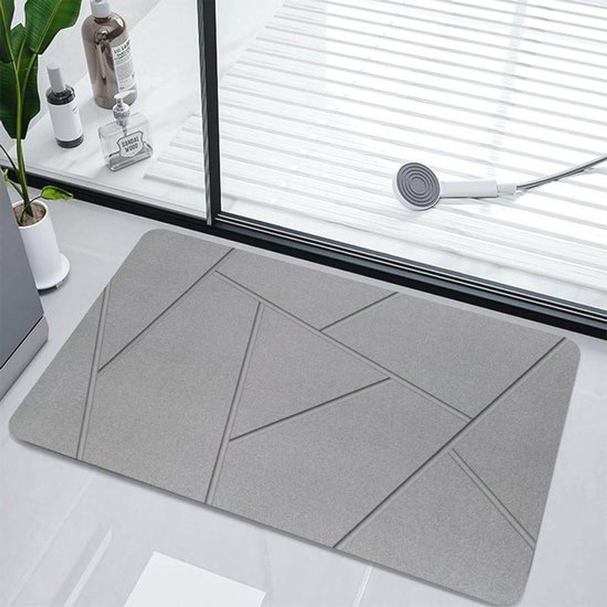 Super absorberende antislip badmat voor badkamer en keuken, sneldrogend en duurzaam, 40 x 60 cm