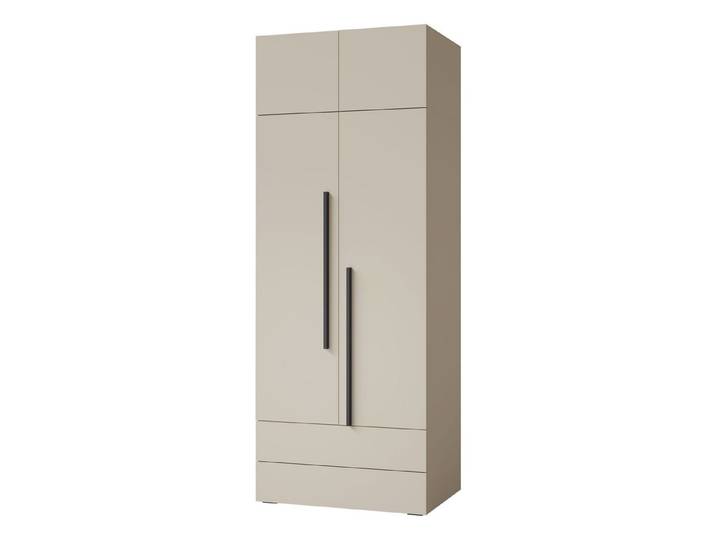 MIRJAN24 Kleiderschrank Lorin 2D2S LO02 (mit Drehtüren und Schubladen) Kleiderstange, Schrankaufsatz als Zusatzoption