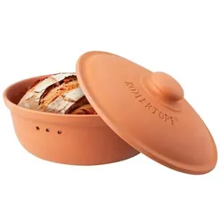 Römertopf Brot-Frische-Topf rund terrac., Brotaufbewahrung, Braun