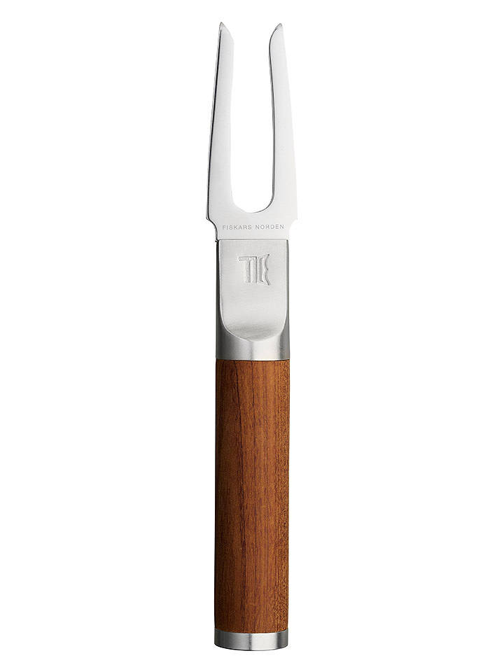 Fiskars Fischfiletiergabel ''Norden'' in Braun/ Silber - (L)21,1 cm - onesize