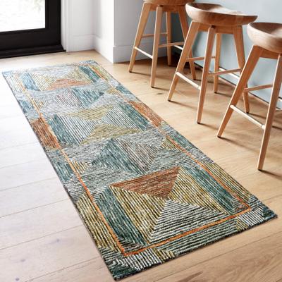 Alexander Home Kaleidoscope Geometric Hand-Hooked Wool Rug