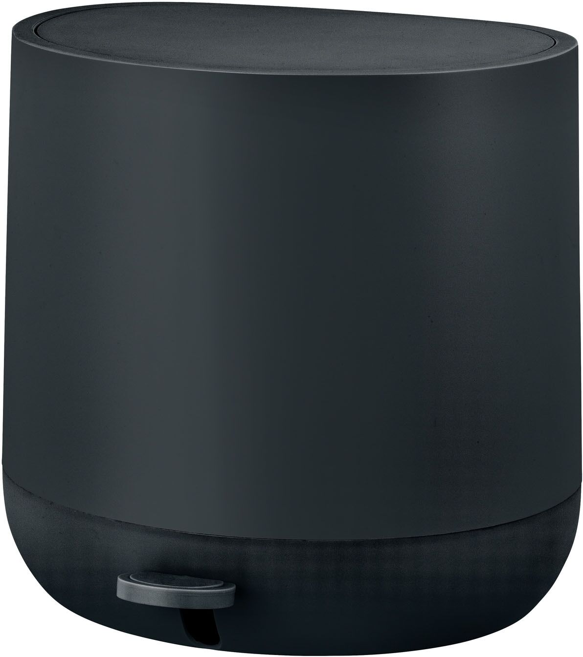 Kosmetikeimer "»Pomino«", schwarz, B:26cm H:26cm T:24cm, Kunststoff, SCHÖNER WOHNEN-KOLLEKTION, Mülleimer, Kosmetikeimer, Treteimer mit Absenkautomatik fürs Badezimmer, 4,5 Liter