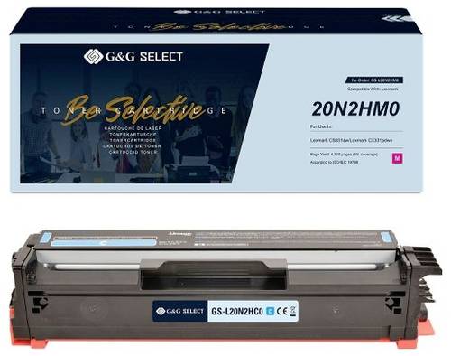 G&G Toner ersetzt Lexmark 20N2HC0 Kompatibel Cyan 4500 Seiten GS-L20N2HC0