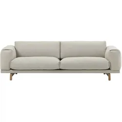 Muuto Rest Sofa 3-Sitzer, wooly 2256 / eiche natur
