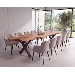 MassivHolz »Mammut« 345 cm Unikat-Baumstamm-Esstisch – Nr. 31189  – erhältlich in 2 Ausführungen
