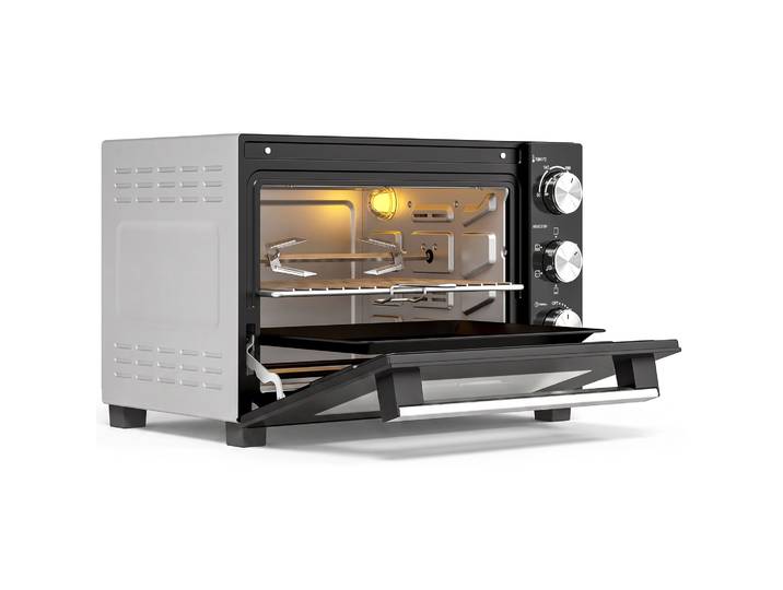 HOMCOM 36 L minioven met hetelucht, 90-230 °C temperatuurregeling, 1500W