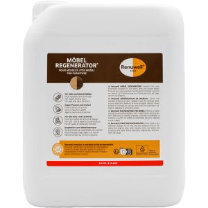 Renuwell Möbelpolitur Möbel-Regenerator, für helles & dunkles Holz & Lackoberflächen, 5L