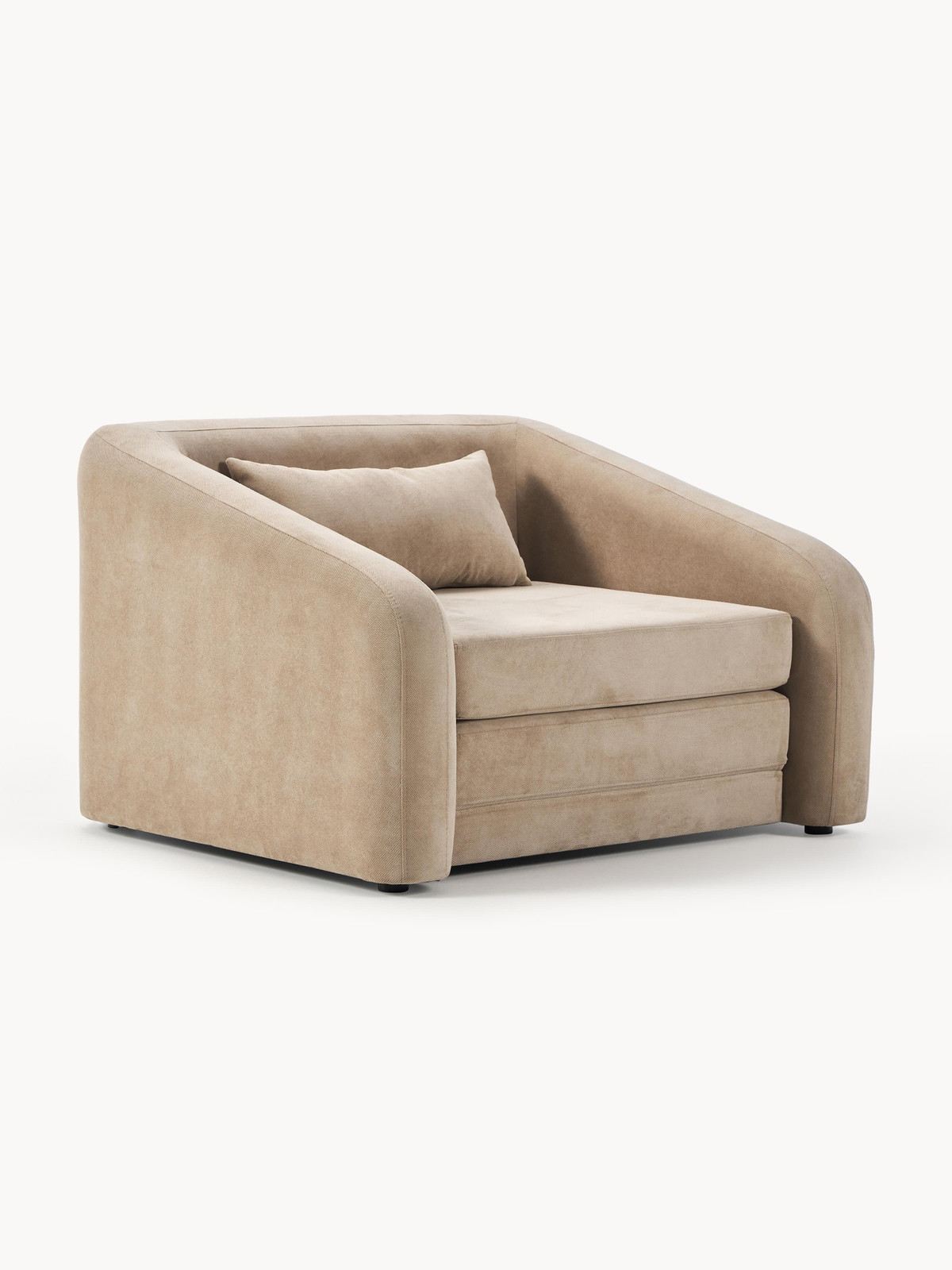 Westwing Collection Slaapfauteuil Eliot Beige