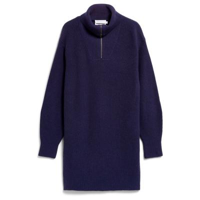 ARMEDANGELS - Women's Troyer Rib Knit Dress - Kleid Gr M blau