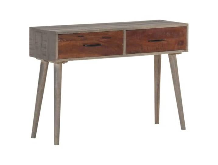 Heofavd Konsolentisch Massivholz 110x35x75 cm Flurtisch mit 2 Schubladen