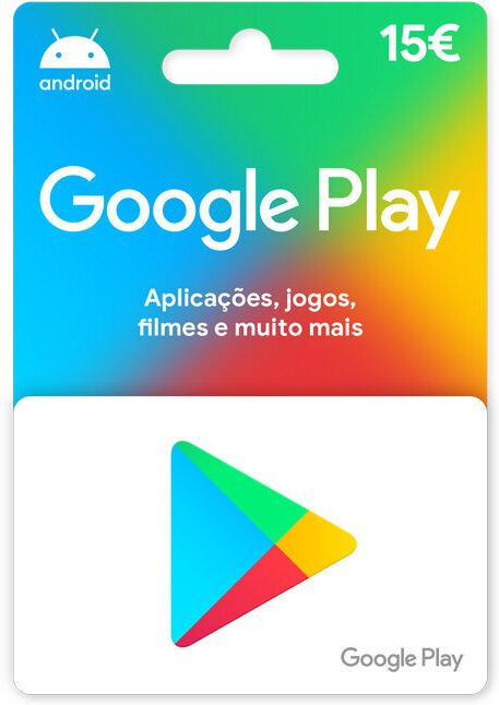 CARTÃO GOOGLE PLAY 15 EUROS
