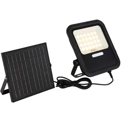 Solarleuchte Wandstrahler Außenlampe LED dimmbar Timer beweglich Fernbedienung
