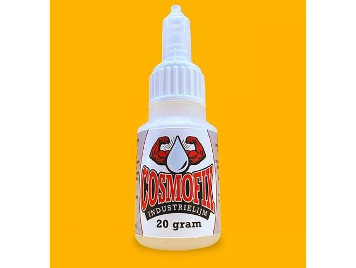 Cosmofix Industrielijm - zeer sterke transparante universele Secondelijm/Superlijm - 20 gram - lijm voor o.a. kunststof, metaal, rubber, PLA, keramiek en nog veel meer!