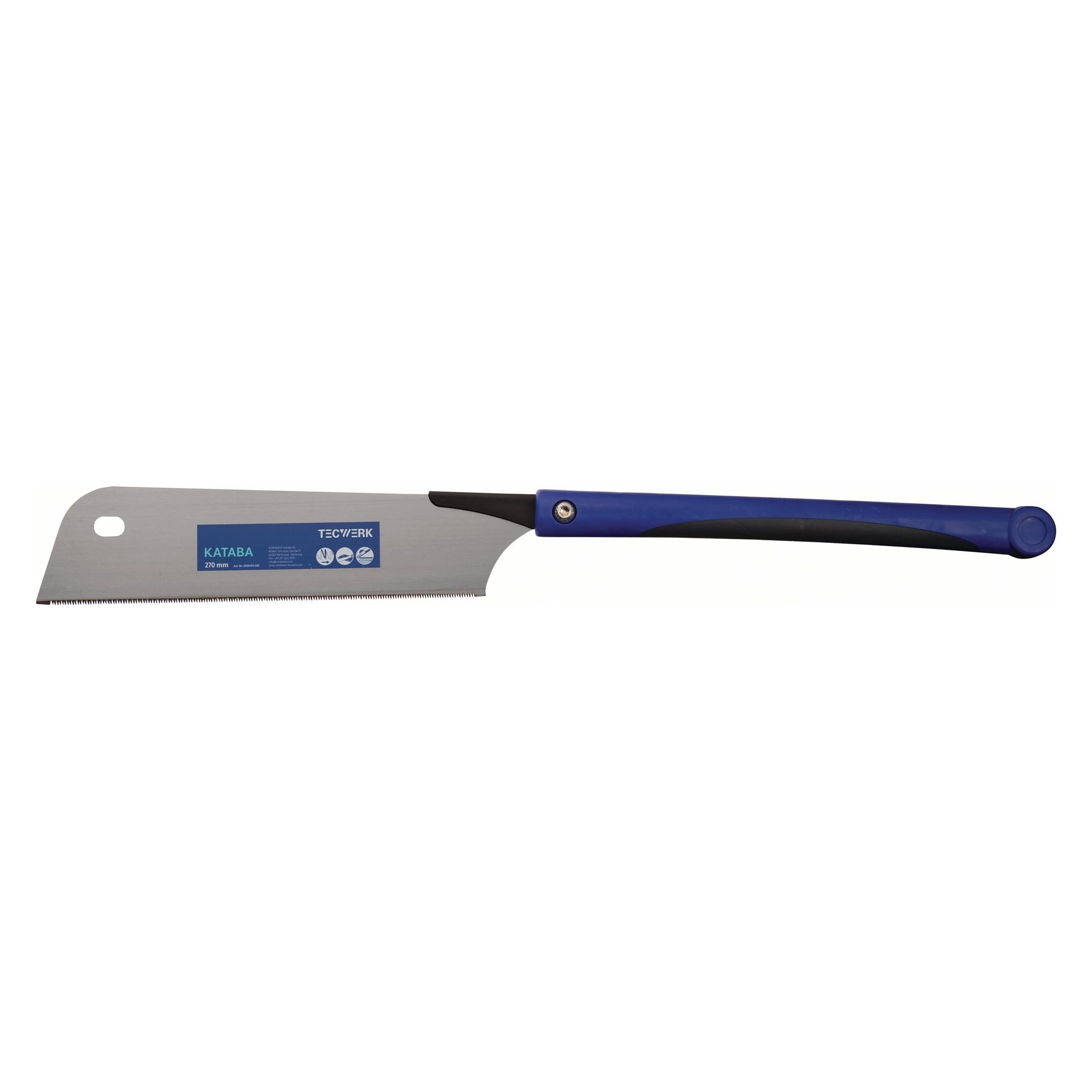Tecwerk Japansäge/Feinzugsäge Kataba Blattlänge 270 mm Gesamtlänge 615 mm gerader 2K-Griff (2000814300)