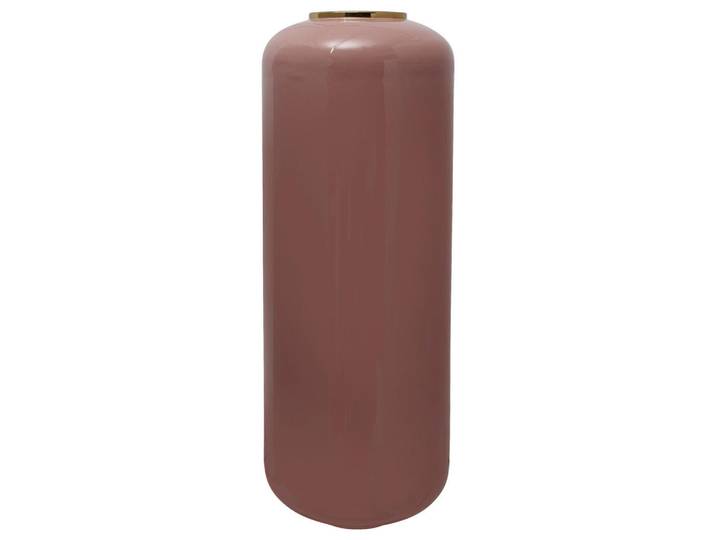 Kayoom Bodenvase, Rosa, Goldfarben, Metall, 81 cm, Bsci, handgemacht, Dekoration, Vasen, Bodenvasen
