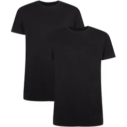 Bamboo basics Herren T-Shirt RUBEN, 2er Pack - Unterhemd, Rundhals, Single Jersey Schwarz / 2XL