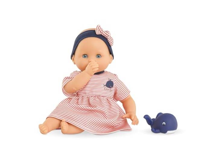 Corolle - Mijn eerste pop, Calypso badspeelgoed, met walvis, 30 cm, vanaf 18 maanden, 9000100860