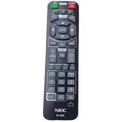 NEC Original Fernbedienung RD-480E, 7N901321, RD-466E, RD-461E, RD-455E, RMT-PJ33, RMT-PJ37 (Gerätespezifische Fernbedienung, Infrarot), Fernbedienung, Weiss, Schwarz