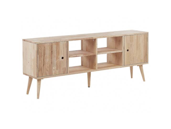Beliani Tv-Möbel Hellbraun Chandler 30/145/59 cm, Holz, 145x59x30 cm, Wohnzimmer, TV Möbel, Lowboards, Lowboards stehend