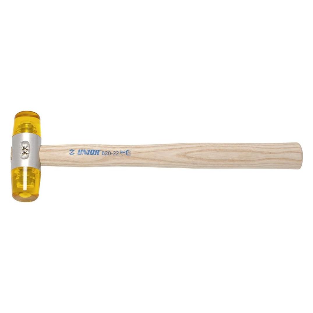 Unior 820 Schonhammer mit Holzstiel und auswechselbaren Köpfen 22mm (170 g) (559206)