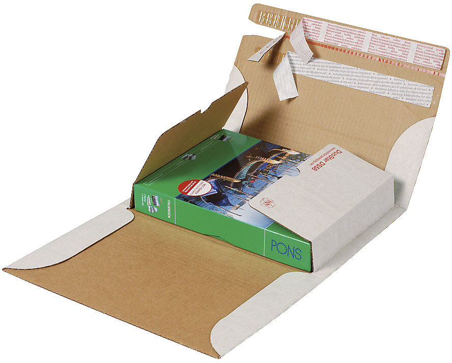 Buchverpackung DuoStar, 2-fach Selbstklebeverschluss, LxB 325 x 250 mm, ab 12 Stk ratioform flow