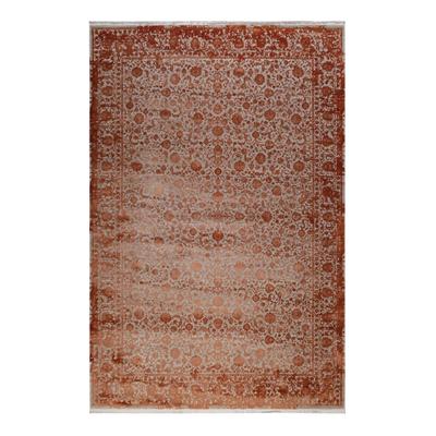 Teppich ESPRIT "Florida", braun (terracotta braun), B:80cm H:7mm L:150cm, Viskose, Teppiche, Teppich, Kurzflorteppich, gewebt, Vintage, retro, edel, orientalisch