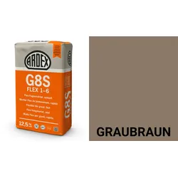 Ardex G8S FLEX 1-6 Flex-Fugenmörtel, schnell 5 kg Beutel Graubraun