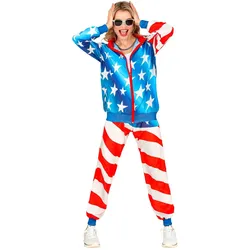Widmann U.S.A. PARTY FASHION TRAININGSANZUG (Oberteil, Hose), S (S)