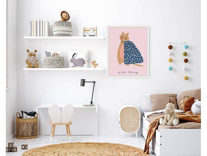 Tableau déco Wild Thing 43 x 53cm Multicolore