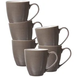 XXL BECHER Suomi Braun 550 ml 6er Set