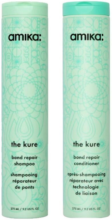 amika The Kure Bond Repair Shampoo 275ml & Bond Repair Conditioner 275