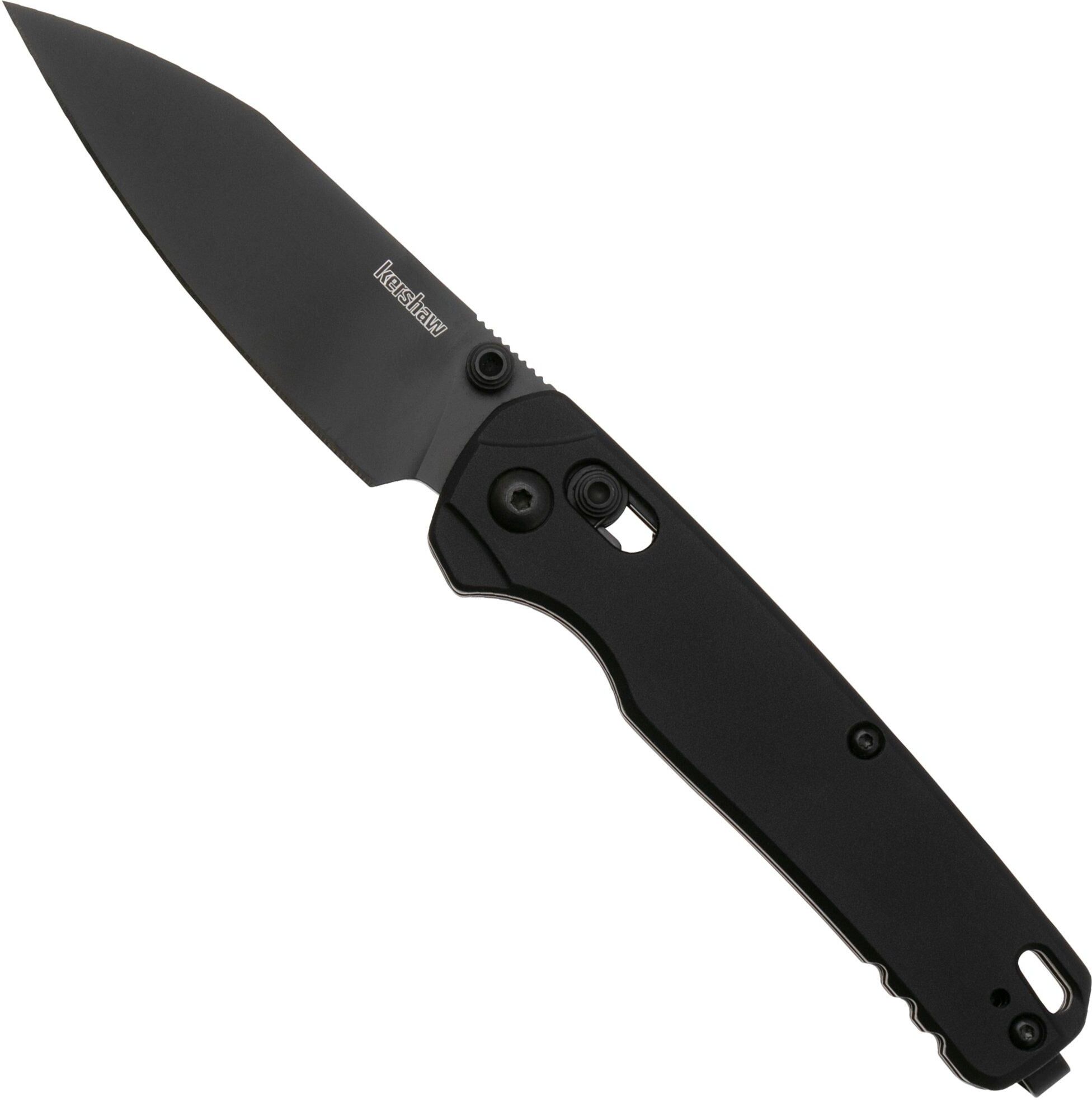Kershaw Bel Air KE6105BLK DuraLock, Black DLC CPM MagnaCut, Black Aluminum coltello da tasca