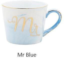 KitchenCuration Mr & Mrs Coffee Mugs Mr Blue