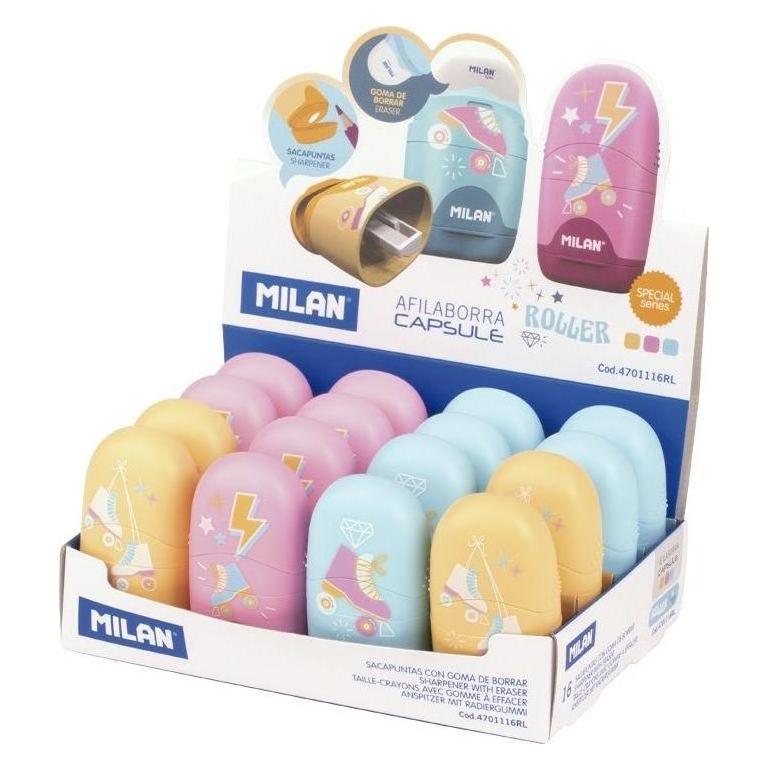 Teka Kapsel-Rollenspitzer und Radiergummi (16 Stück) MILAN (47992918)