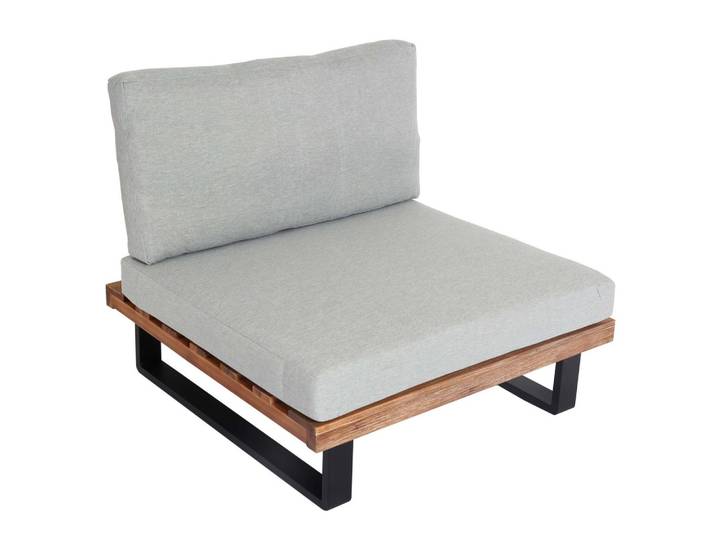 LOUNGE-SESSEL Schwarz, Braun, Hellgrau