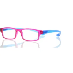 Lesebrille rosa blau mit Bügeln zum umhängen