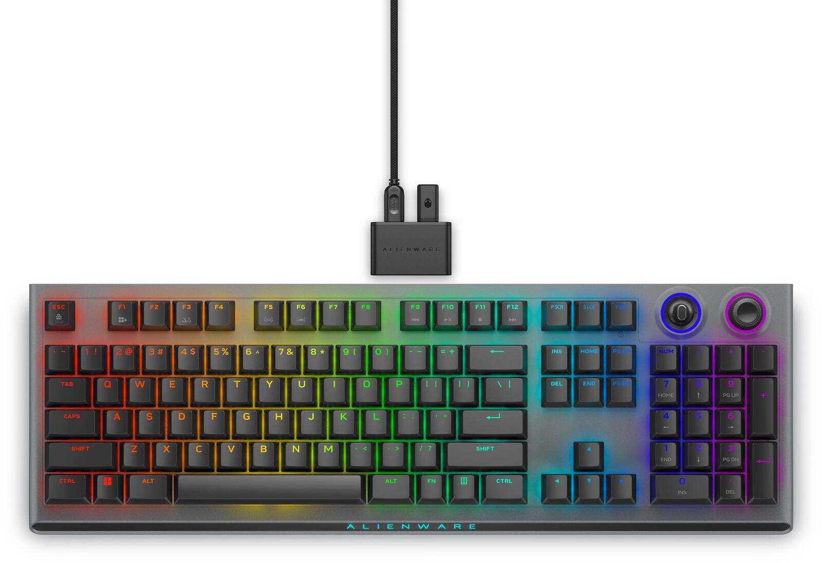 Dell Alienware Wireless-Tri-Mode-Gamingtastatur AW920K (QWERTY), Dark Side of the Moon AW920K-G-WW