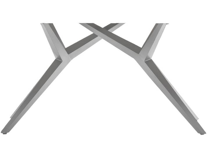SIT Tischbein Troyes aus Stahl – asymmetrisches Design – rustikale Optik, Tischplattenträger für Tischplatten von 160–240 cm