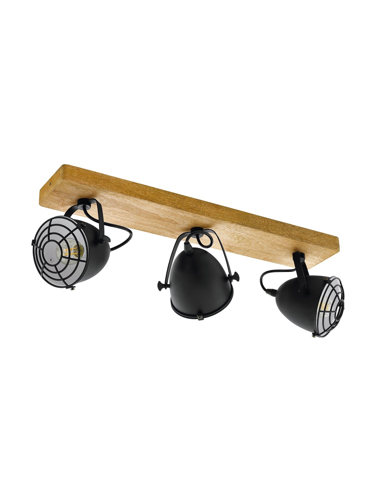 EGLO GATEBECK SPOT-SCHIENE 3XE14 HOLZ/SCHWARZ