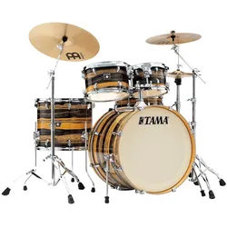 Tama CK52KR-NET Superstar Classic Maple 5 teilig - Natu ral Ebony Tiger Wrap/Chr... - Schlagzeug