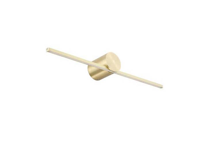 Spiegelleuchte Modern Slim, Goldfarben, Metall, 40x5.5 cm, RoHS, Lampen & Leuchten, Innenbeleuchtung, Wandleuchten, Spiegelleuchten