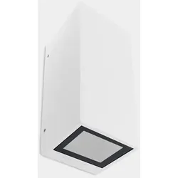 LEDS C4 Außenwandleuchte AFRODITA GU10 DOUBLE, IP65 IK06, Up/Down, 2x GU10 max. 8W, Weiß LEDS-05-9919-14-37