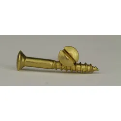 DIN 95 - Messing blank - 5x45 - Linsensenkholzschrauben mit Schlitz