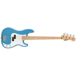 Fender Sonic Precision Bass MN California Blue elektrische basgitaar (E-Bass, Ahorn, Pappel), Gitarre, Blau